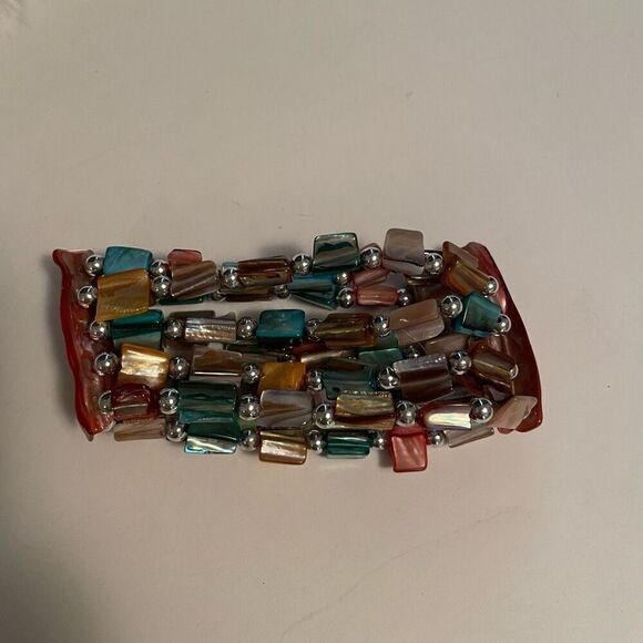 Lia Sophia Stone Beaded Stretchy Bracelet - Picture 4 of 5